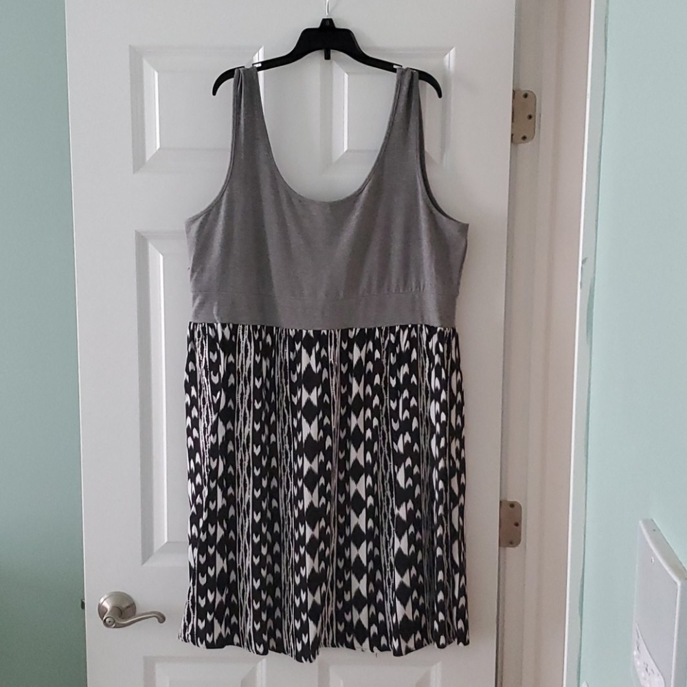 Tribal print tank top dress
